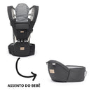 Canguru Ergonômico Lequeen Passeio Conforto Mamãe Bebê