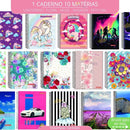 Kit Material Escolar Feminino Completo Mochila Feminina Escolar Material Estojo Escolar Menina Rosa